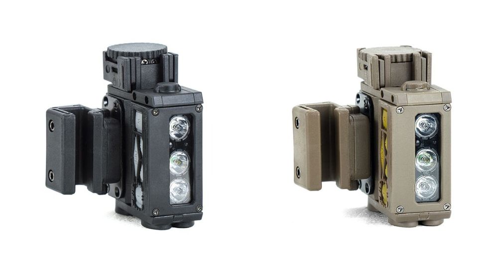 FoxFury Head, Helmet, Chest Waterproof LED Light, 82 Lumens, Black, Green