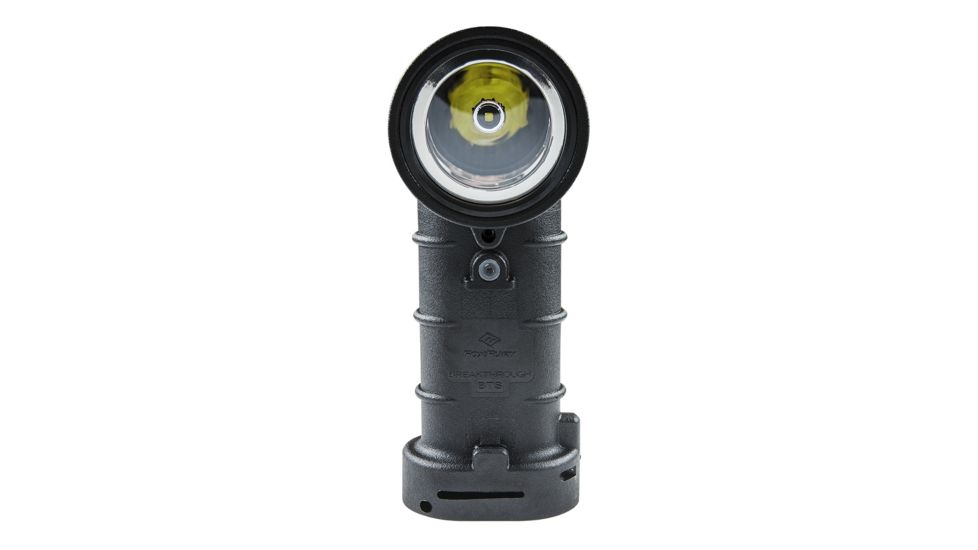 Foxfury Lighting Breakthrough BTS 4 x AA LED Right Angle Flashlight, 400 Lumens, Black 380-BTS-BL