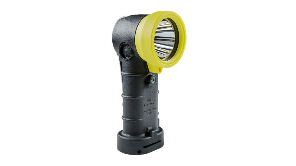Foxfury Lighting Breakthrough BTS 4 x AA LED Right Angle Flashlight, 400 Lumens, Black/Yellow 380-BTS-BY