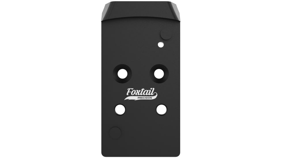 Foxtail Precision Rear Sight Dovetail Optic Holosun K Adapter Plate, Holosun 407K/607K, For CZ P10, Black, 100017
