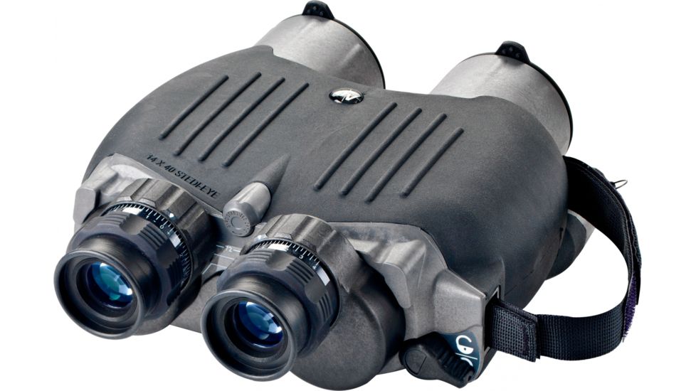 Fraser Optics Stedi-Eye 14x40 Bylite Gyro Stabilized Binocular, Black-Gray, Pouch 07001-200-1-P