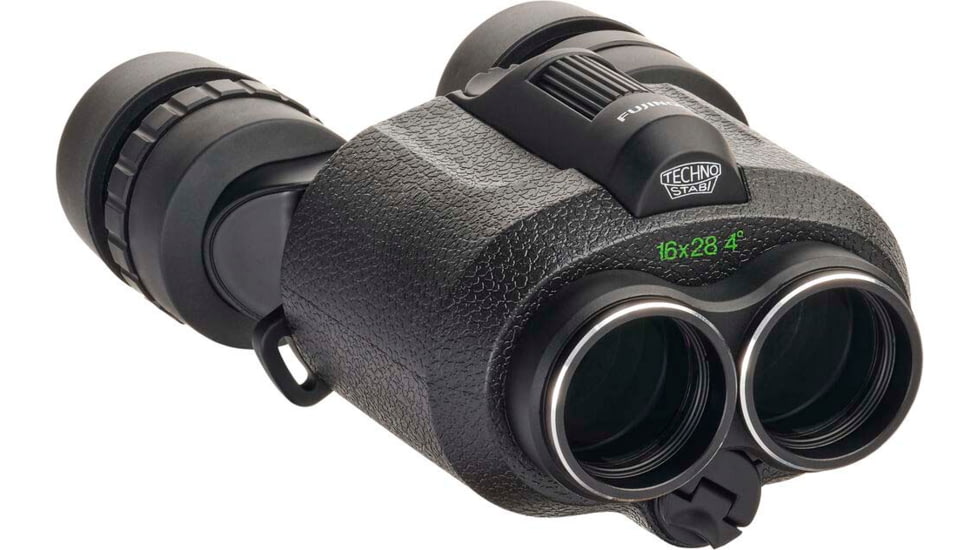 Fujinon Techno-Stabi TS Compact 16x28mm Stabilized Roof Prism Binoculars, Black, 151mm x 120mm x 74mm, 600022987