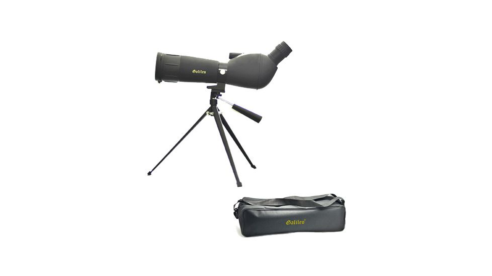 Galileo 20-40-60X ZOOM Spotting Scope and Case, Black G-60ZSP
