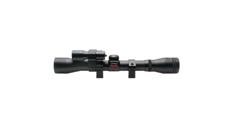 USED Gamo Varmint Hunter Rifle Scope, 4x32mm, 1 inch Tube, Second Focal Plane, 30-30 Reticle, w/ Laser and Light, Black, 6212045154, EDEMO1