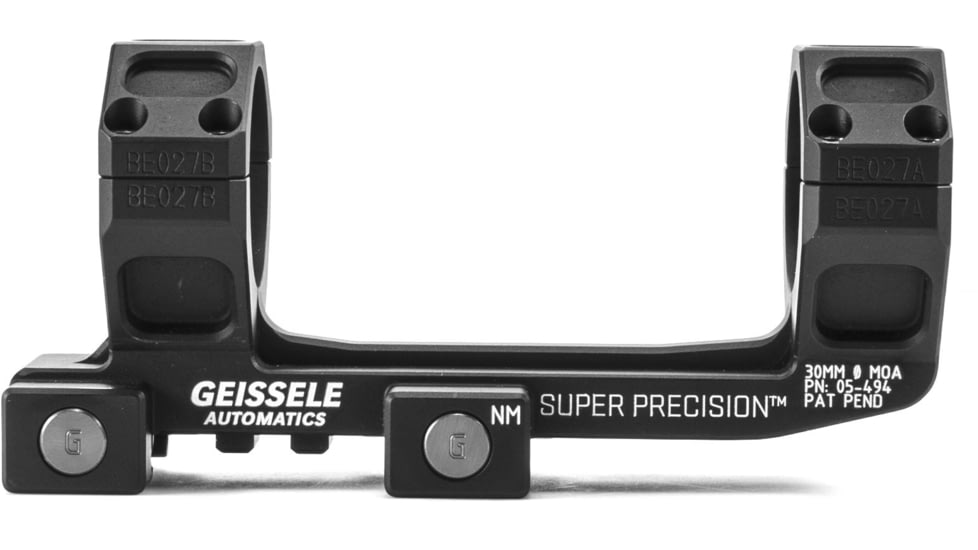 Geissele Super Precision Scope Mount, 30mm, Black, 30MM, 05-494B