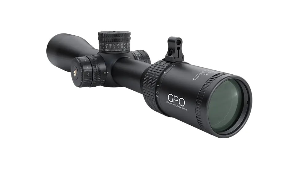 German Precision Optics Centuri 2.5-15x44mm 30mm Tube Rifle Scope, Second Focal Plane, MOAi, Black, RC630