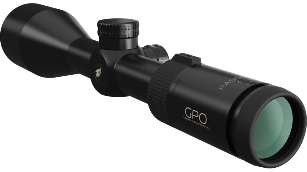 German Precision Optics GPO PASSION 4X 3-12x56 Riflescope, 30mm Tube, German 4 Reticle, Black Matte, R400