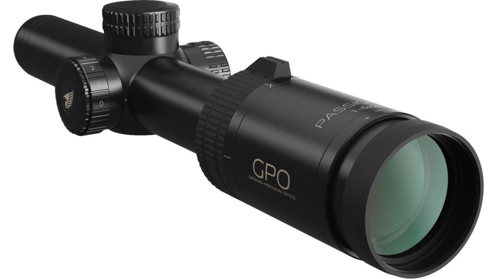 German Precision Optics GPO PASSION 6X 1-6x24i Rifle Scope, G4i Reticle, Black Matte R600