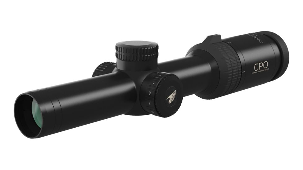 German Precision Optics GPO PASSION 6X 1-6x24i Rifle Scope, G4i Reticle, Black Matte R600
