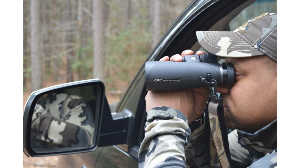 German Precision Optics GPO PASSION HD 10x42HD Binocular, Charcoal Black, 10x42HD, B620