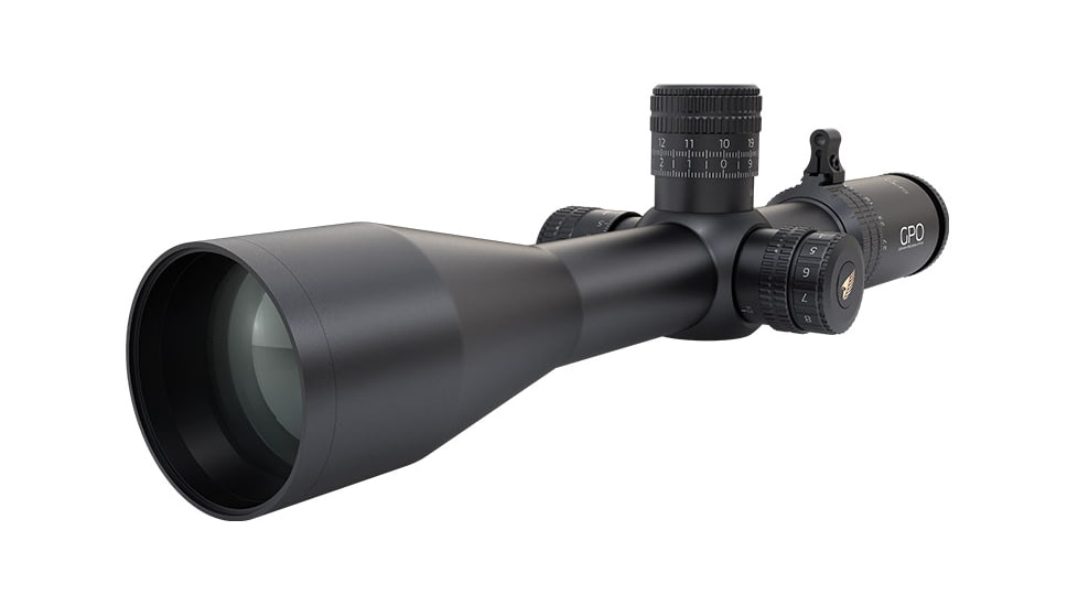 German Precision Optics GPOTAC 6X Rifle Scope, 4.5-27x50mm, 34mm Tube, FFP, PLRi Reticle, Black Matte, RS672