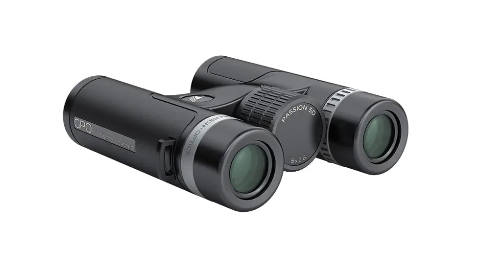 German Precision Optics Passion SD 10x34mm Schmidt-Pechan Prism Binocular, Black/Silver, B230