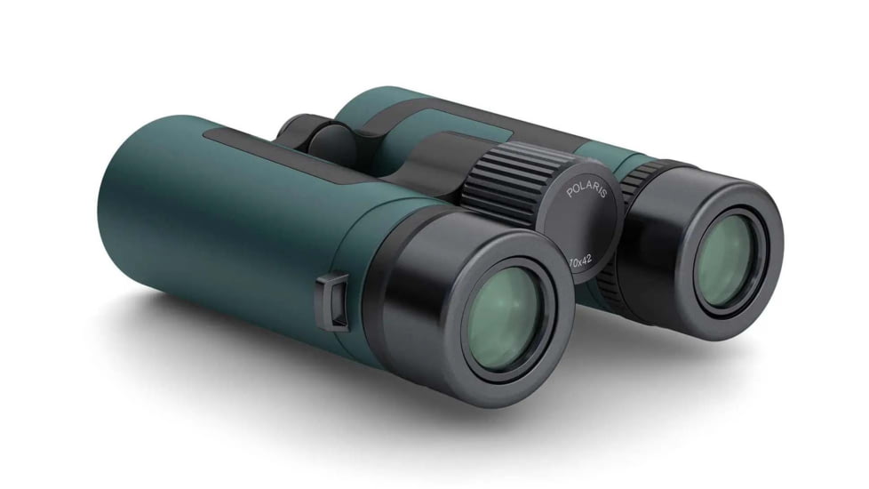 German Precision Optics Polariz 10x42mm Roof Binocular Bundle, Black/Green, B100-BU
