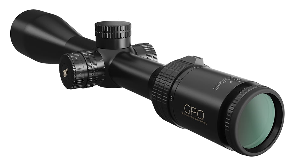German Precision Optics SPECTRA 4x Rifle Scope, 4-16x50i, 30mm Tube, G4i Drop reticle, Black, RS442