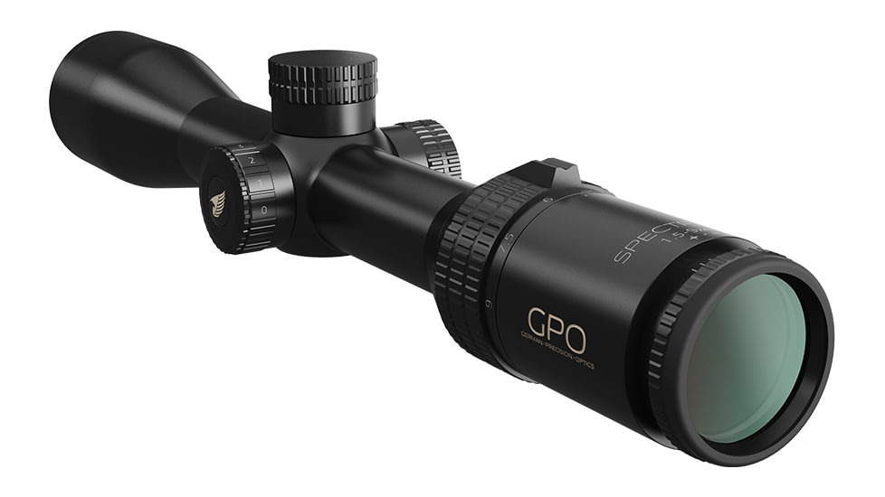 German Precision Optics SPECTRA 6x Rifle Scope, 1.5-9x44i, 30mm Tube, G4i Drop reticle, Black, RS630