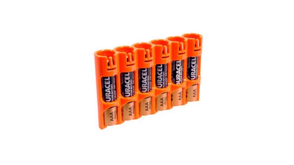 GG&amp;G Battery Caddy AAA,Pack of 6,Orange GGG-1483