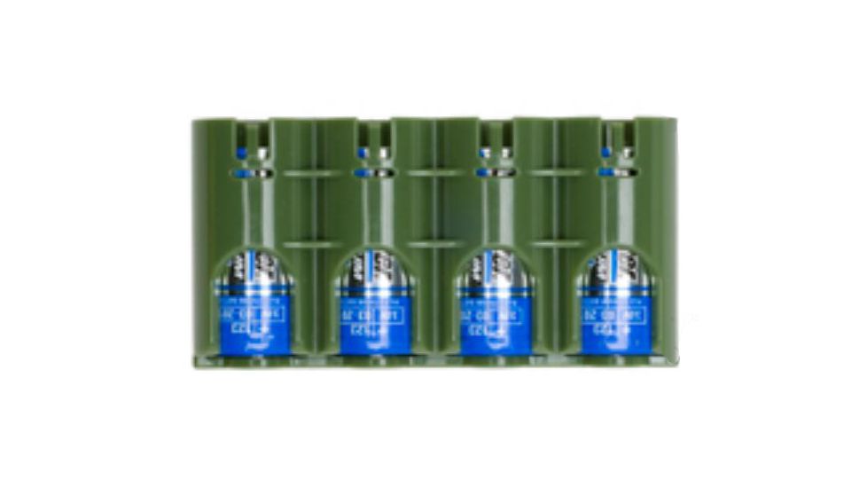 GG&amp;G Battery Caddy CR-123,Pack of 4,Green GGG-1361