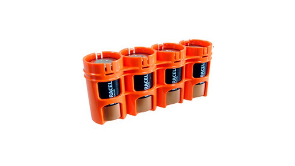 GG&amp;G Battery Caddy D,Pack of 4,Orange GGG-1487