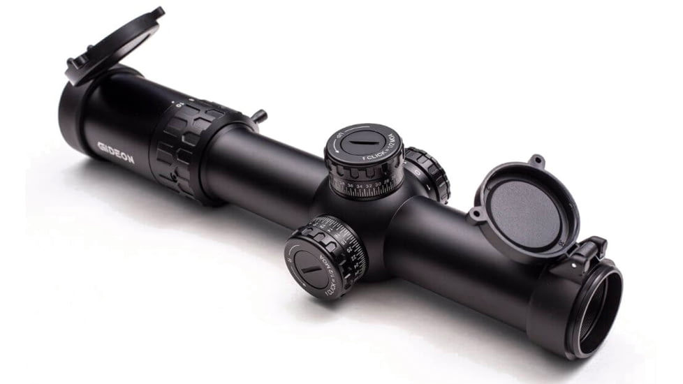 Gideon Optics LPVO 1-8x24mm 30 mm Tube Rifle Scope, First Focal Plane, Red Reticle, Black, GOG18FFP