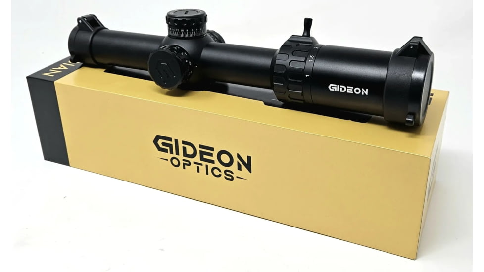 Gideon Optics LPVO 1-8x24mm 30 mm Tube Rifle Scope, First Focal Plane, Red Reticle, Black, GOG18FFP