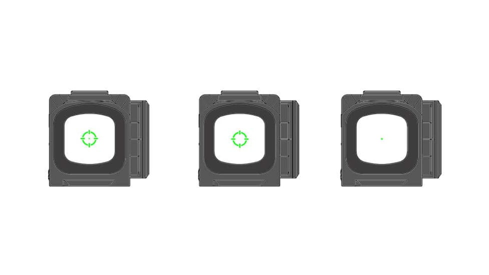 Gideon Optics Mediator 16mm Reflex Sights, 3 MOA Green Dot Reticle, Black, MD10GN