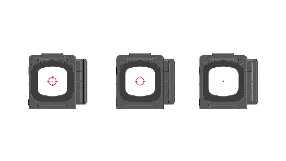 Gideon Optics Mediator 16mm Reflex Sights, 3 MOA Red Dot Reticle, Black, MD10RD