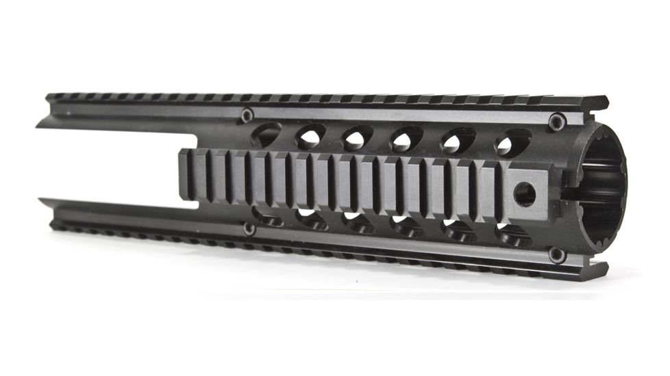 Global Military Gear Gm Qr1l Ar15 Quad Rail With Two Protruding Rails