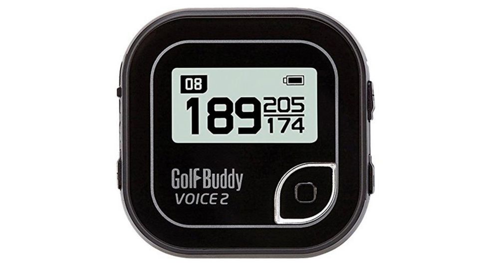 Golf Buddy Voice 2 Golf GPS/Rangefinder, Black/Silver GB7VOICE2BLKSIL