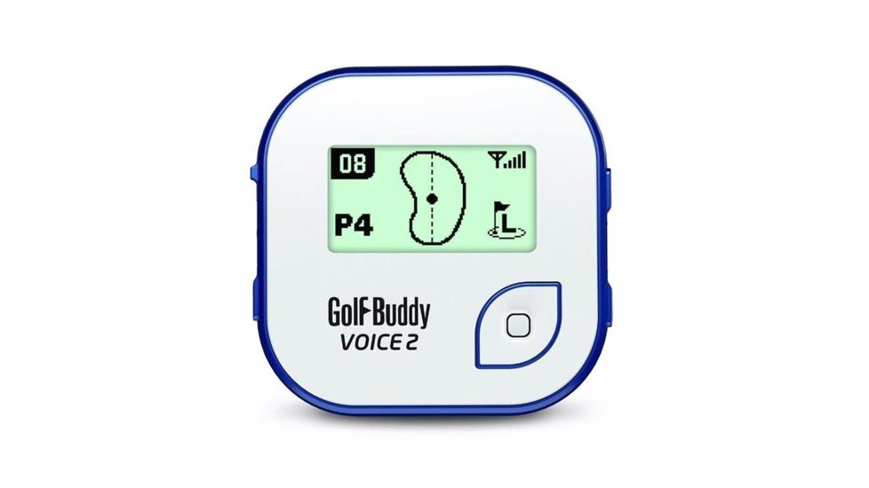 Golf Buddy Voice 2 Golf GPS/Rangefinder, White/Blue GB7VOICE2WHEBLU