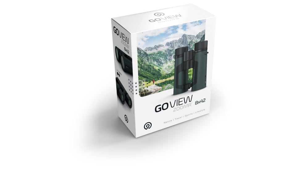 GoView ZOOMR 8x42mm Roof Prism Binoculars, Oak Green, 4260527415992