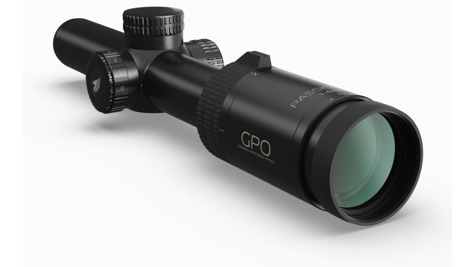 German Precision Optics GPOTAC 6X 1-6x24i Rifle Scope, Horseshoe reticle, Black Matte RT610