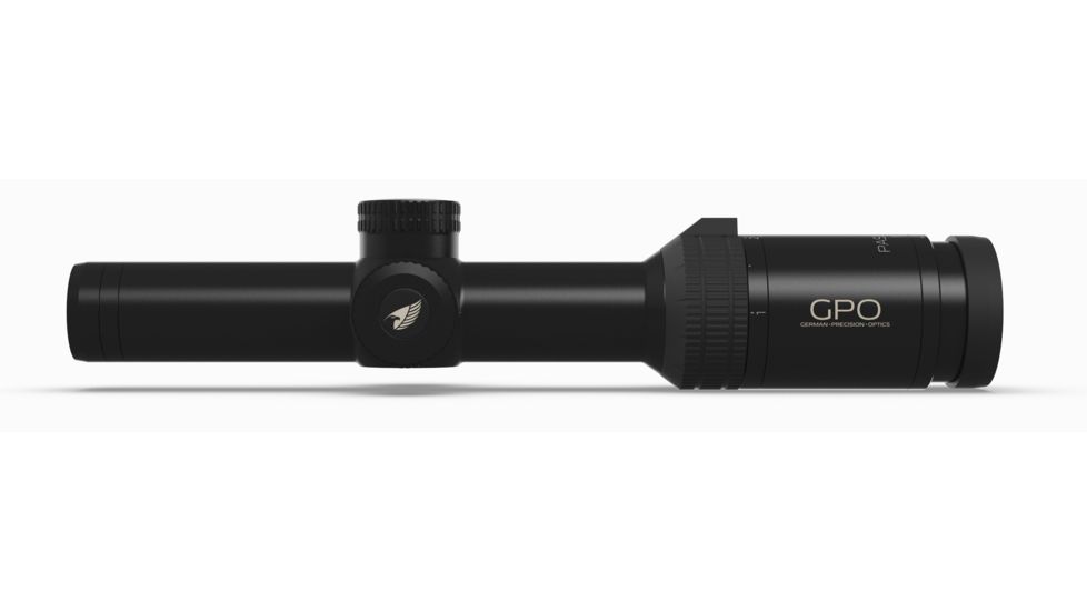 German Precision Optics GPOTAC 6X 1-6x24i Rifle Scope, Horseshoe reticle, Black Matte RT610