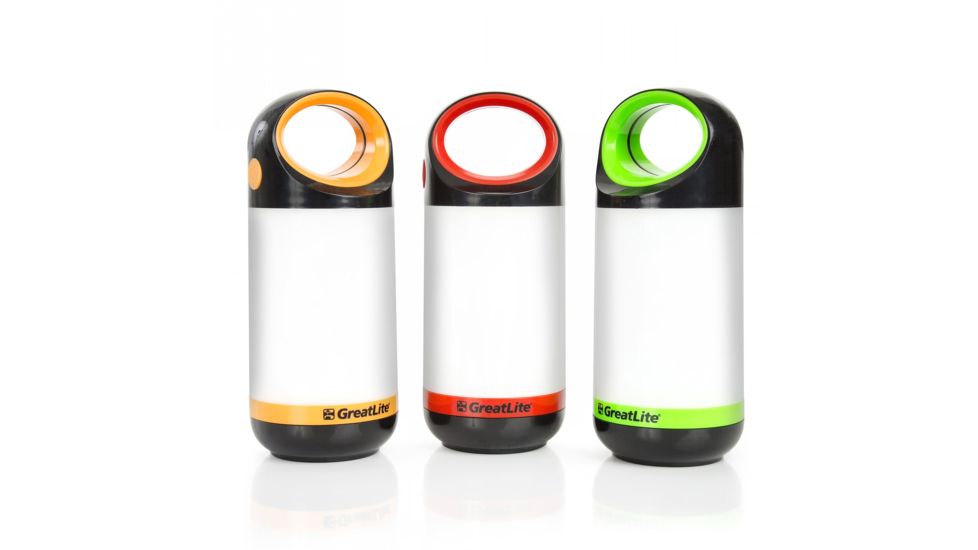 Greatlite 300 Lumens Camping LED Lantern, Red/Yellow/Green, 32560