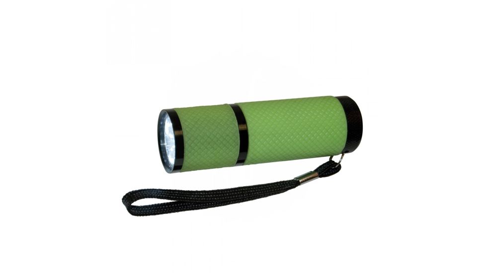 Greatlite 9 LED Glow-in-the-Dark Flashlight, Green, 32842