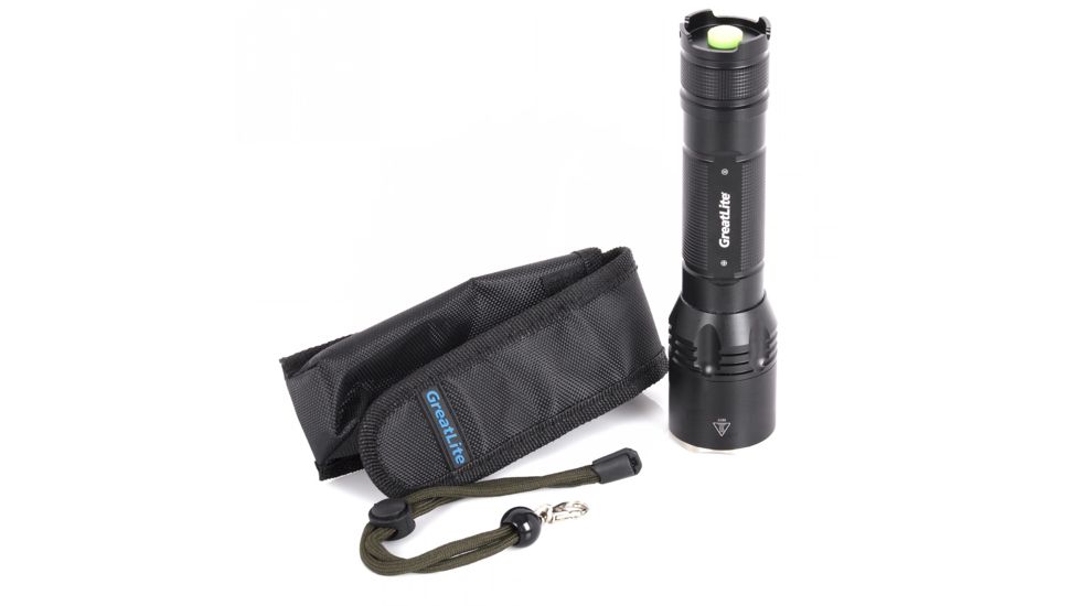 Greatlite Cree LED 500 Lumens E65 Tactical Flashlight, Black, EXPE65