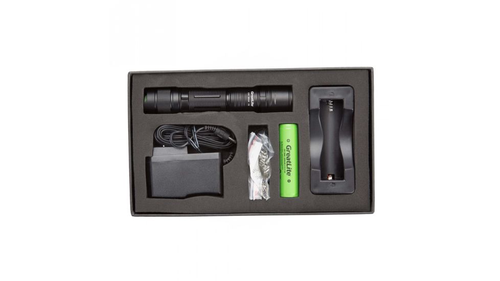 Greatlite Cree LED 800 Lumens E36 Rechargeable Flashlight Kit, Black, EXPE36-E02