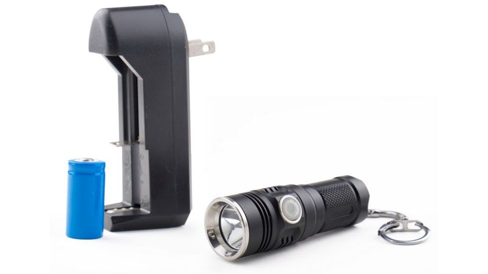 Guard Dog Security Forte 280 Lumen Keychain Flashlight, Black TL-GDF280BK