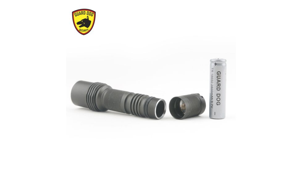 Guard Dog Security Fusion - 380 Lumen Waterproof Tactical Flashlight, 5 Functions, Black TL-GDF380, EDEMO2