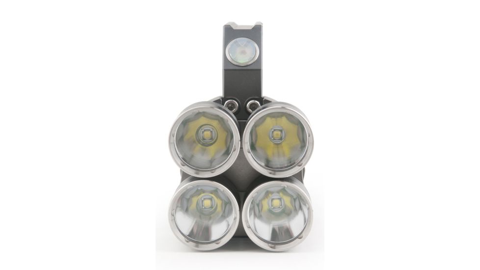 Guard Dog Security Icon - 3000 Lumen Waterproof Tactical Flashlight/Floodlight, 4 Functions, Battery Indicator, Silver TL-GDI3000