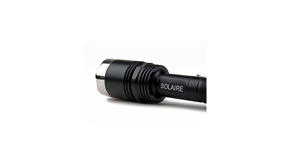 Guard Dog Security Solaire Rechargeable Tactical Flashlight, 5 Modes, 900 Lumen, Black, TL-GDS900