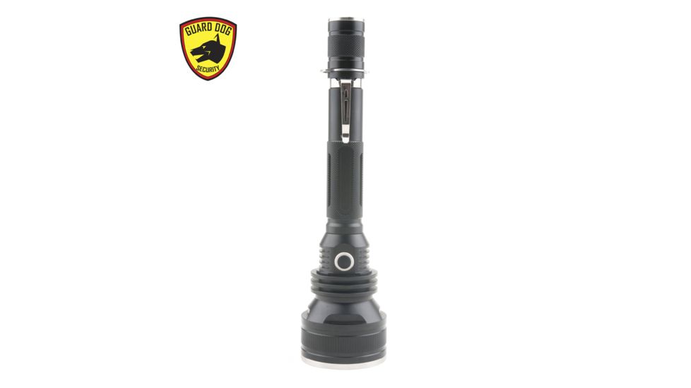 Guard Dog Security Xcess- 1200 Lumen Waterproof Tactical Flashlight, 4 Functions, Customized Dimmer, Black TL-GDX1200
