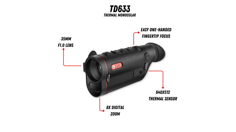 Guide USA TD633 2.0-16x35mm Thermal Monocular