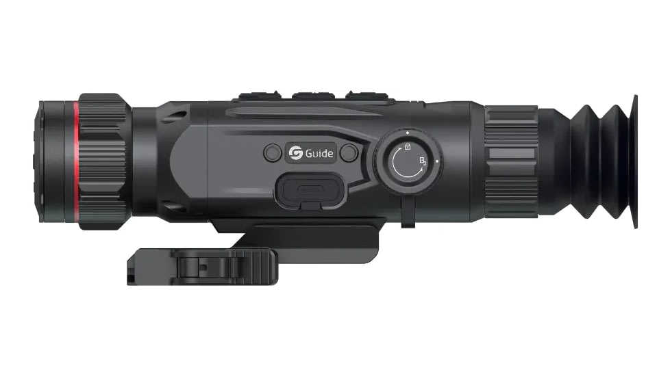 Guide USA N435 3.3-13.2x35mm Thermal Rifle Scope, 50Hz, 400x300, Black, Small, N435