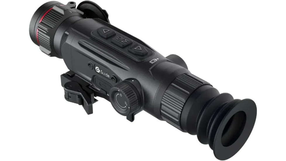 Guide USA N435 3.3-13.2x35mm Thermal Rifle Scope, 50Hz, 400x300, Black, Small, N435