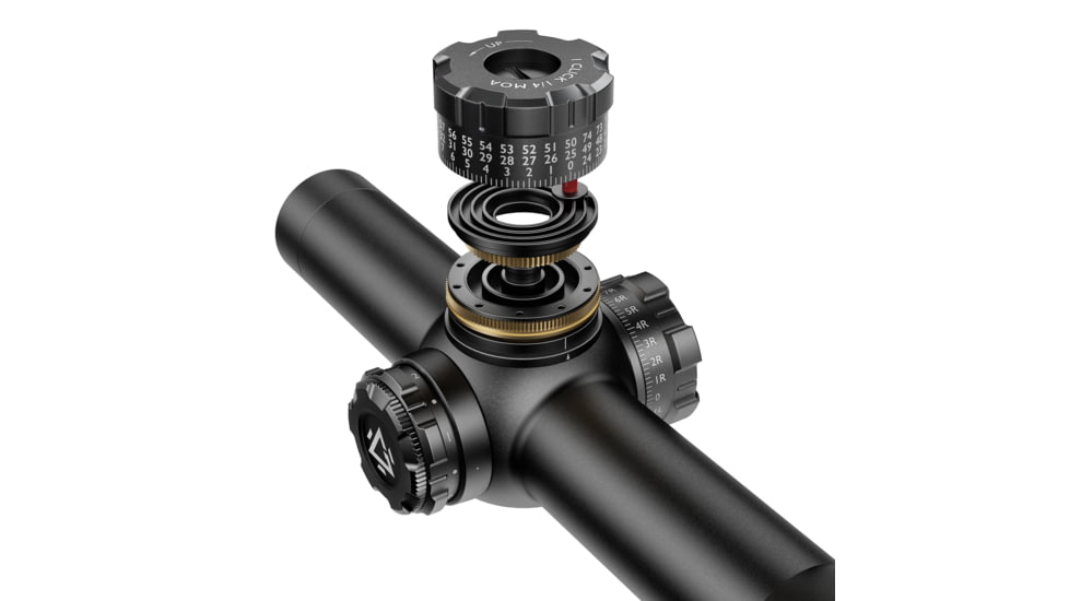 GUNNR Odin 1-6x28mm 34mm Tube FFP Rilfe Scope, Black, FFP162424