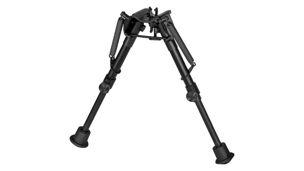 Harris Engineering Rotate Self Level Sporting BiPod with Solid Base, Black, 6-9 in, Black, 1A2-BR2