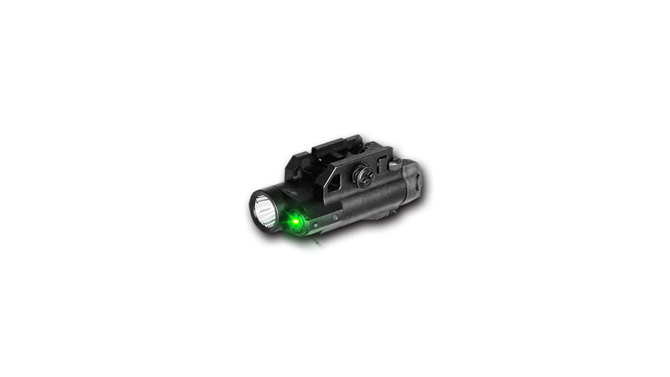 Hawk Gazer FLG-7 LED Flashlight/Green Laser Combo, Black, Low Profile, LG-HG-FLG-7