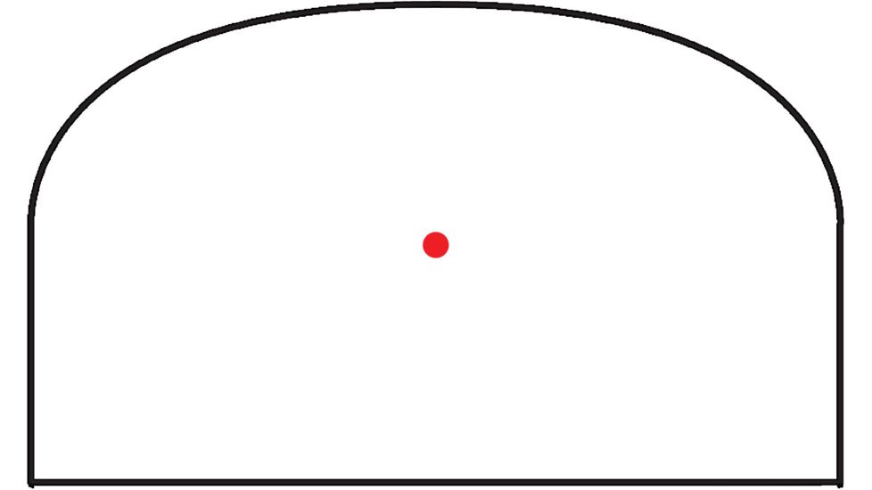 Hawke Sport Optics 1x Reflex 5 MOA Weaver Rail Red Dot Sight, Green 12131