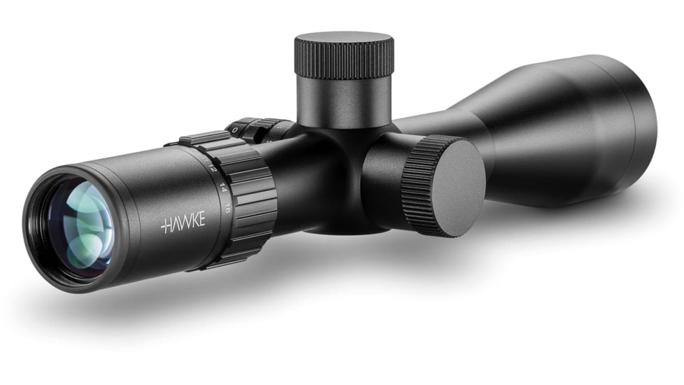 Hawke Sport Optics Airmax 30 Rifle Scope, 4-16x44mm SF Compact, 30mm Tube, SFP, AMX IR Reticle, Black, 13210