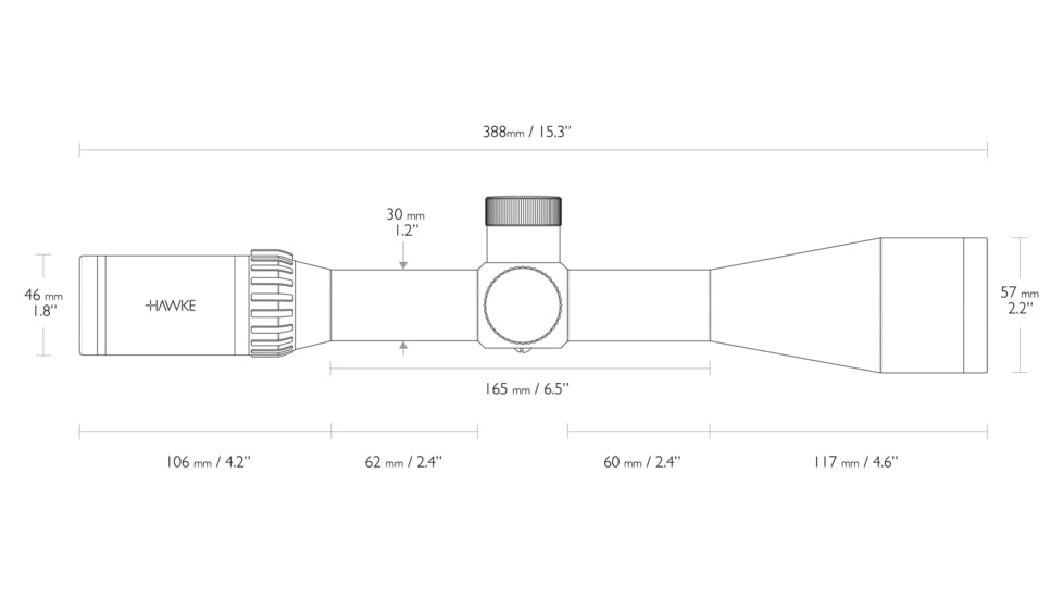Hawke Sport Optics Airmax 30 SF 8-32x50mm Rifle Scope, 30mm, SFP, AMX IR, Black, 13341